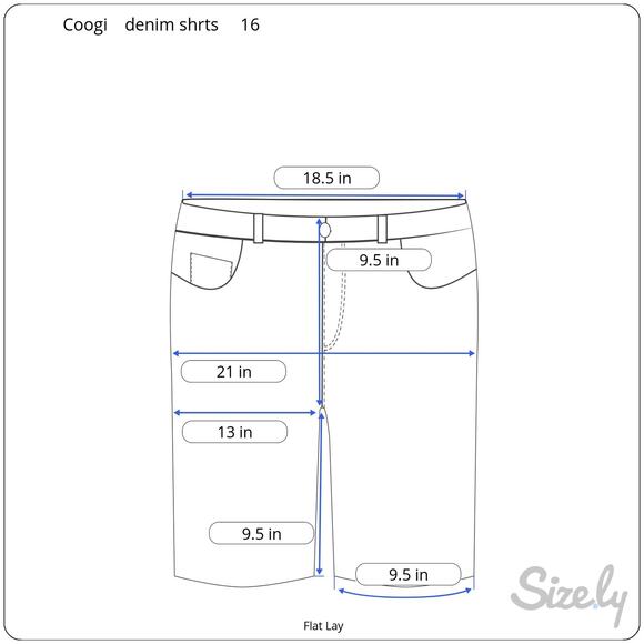 Coogi Vintage 90's Y2K Jean Shirts Rainbow Stitching Low Rise - Picture 10 of 10